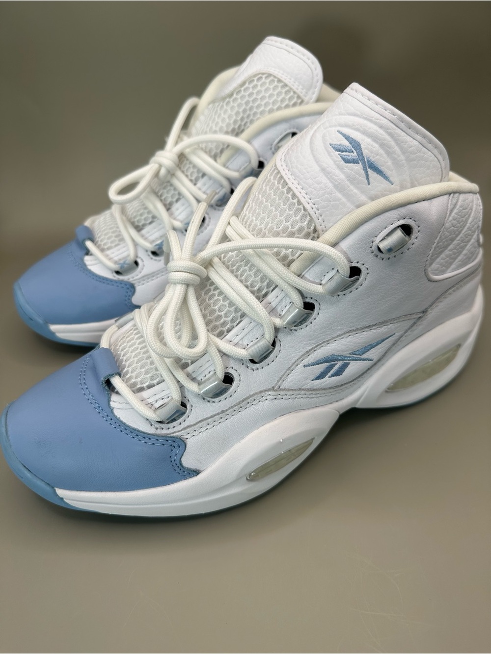 Reebok Question Mid On to the Next GW8854 Size 8 Denver Nuggets White Blue.